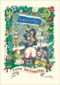 charles Dickens Weihnachtsgruß Klappkarte Susanne Köhler